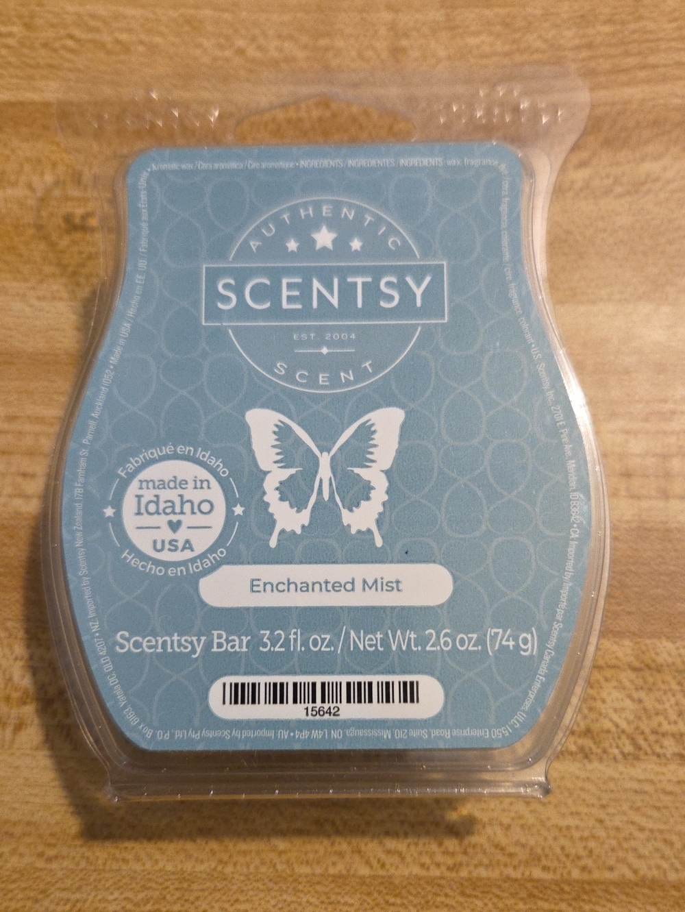 Scentsy Enchanted Mist Wax Bar - Light Blue
